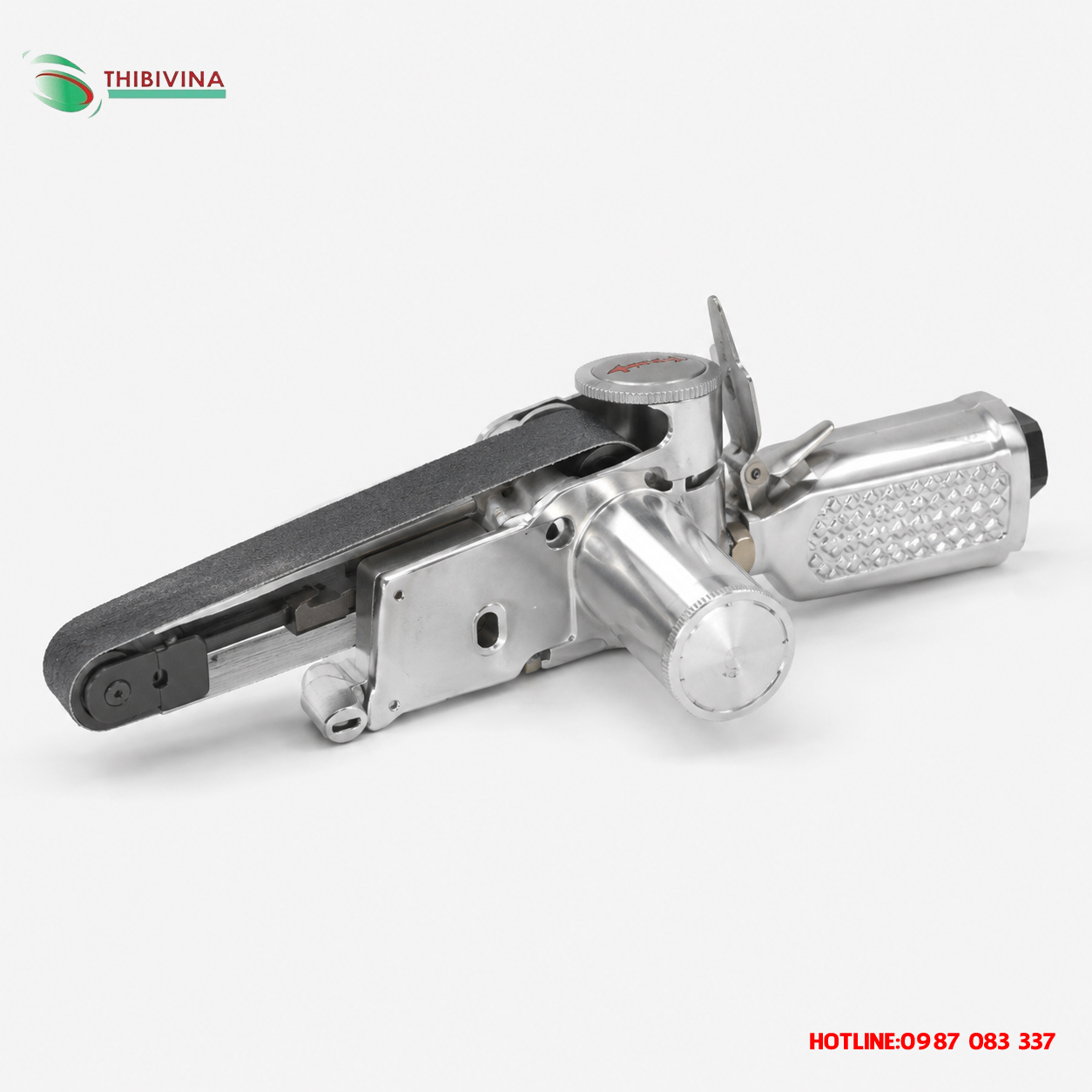 Máy mài dây đai khí nén Rotake RT-2162 thiết kế nhỏ gọn, phù hợp mài cạnh và xử lý bề mặt kim loại.