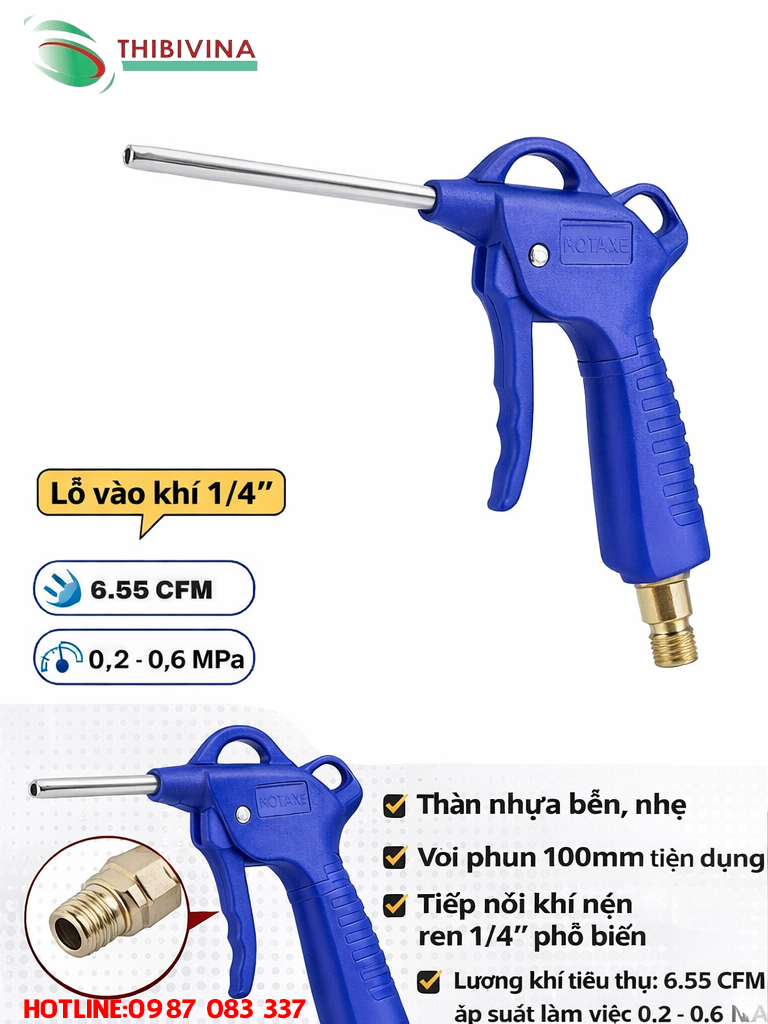 sung-thoi-khi-rotake-dg-20-1-dau-noi-khi-1-4-inch