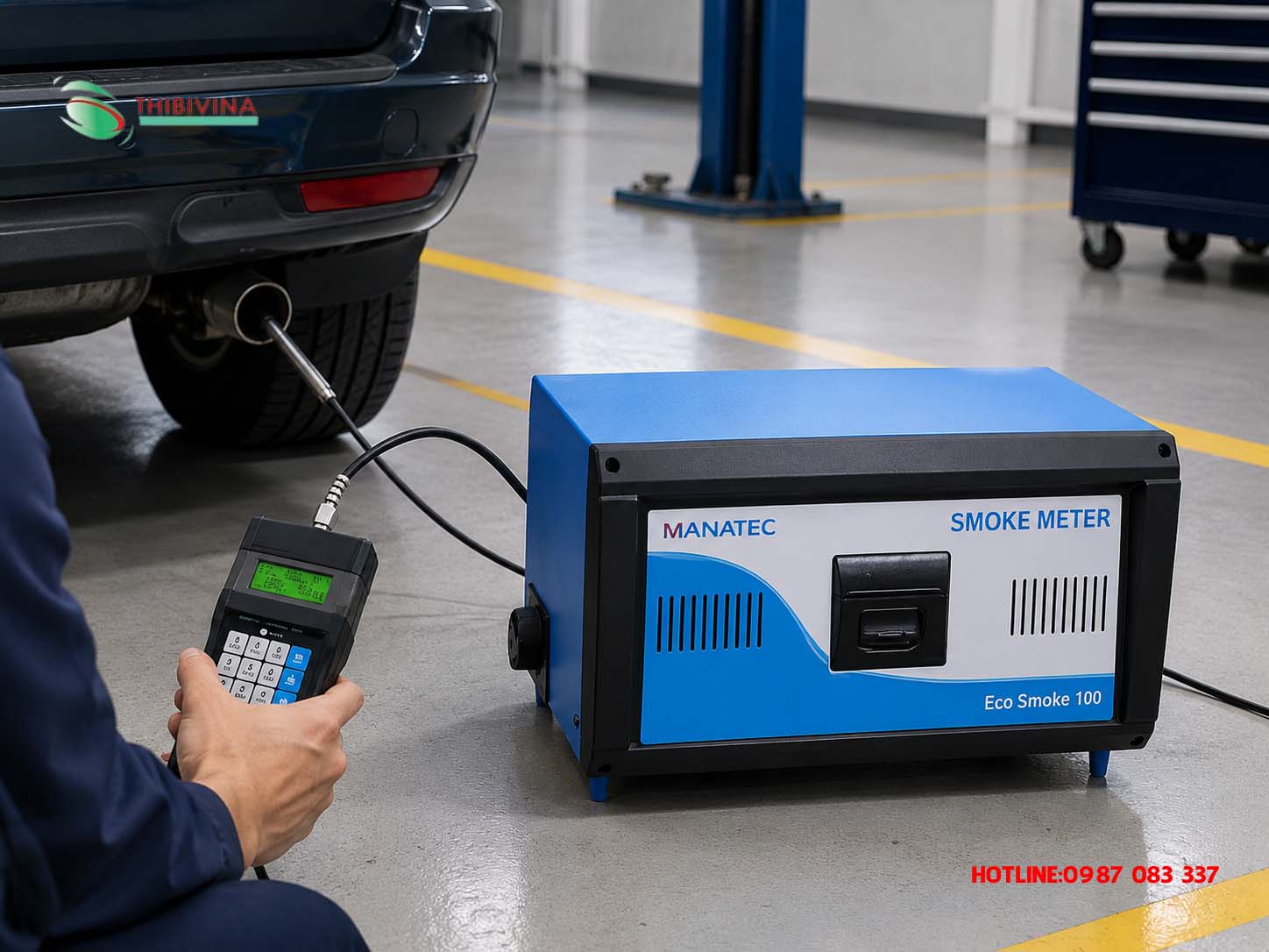 Thiết bị kiểm tra khí thải diesel cho gara ô tô