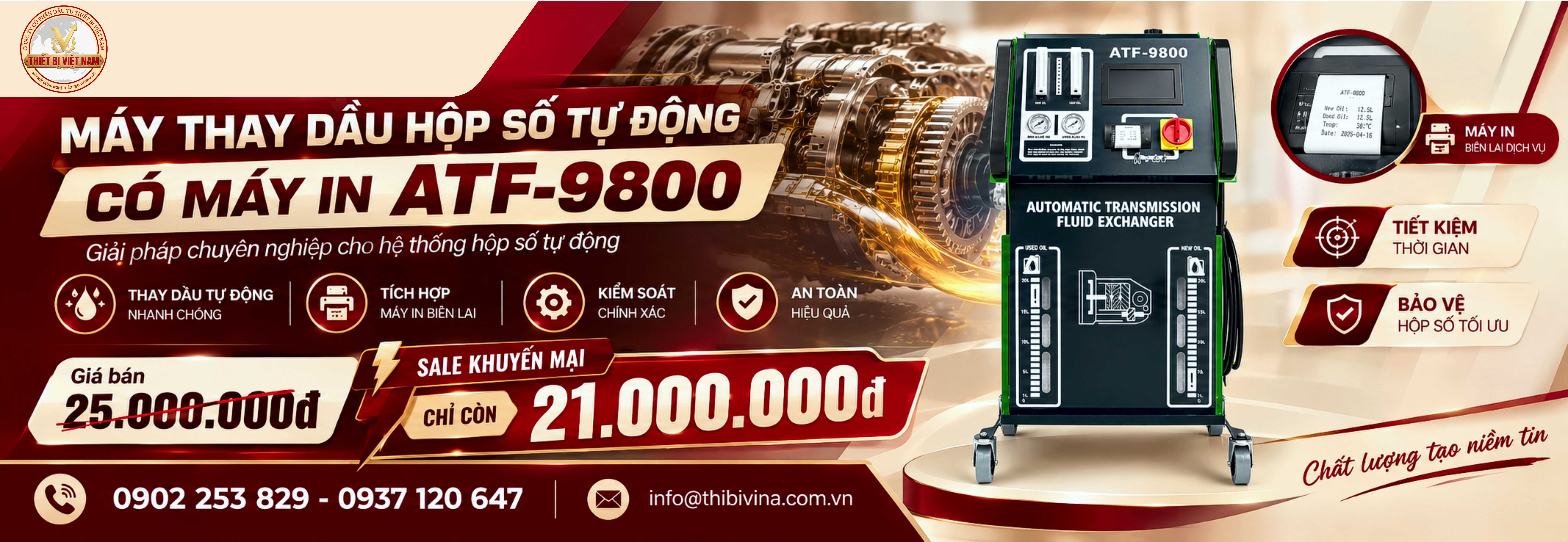 1001 - Máy Thay Dầu Hộp Số Tự Động