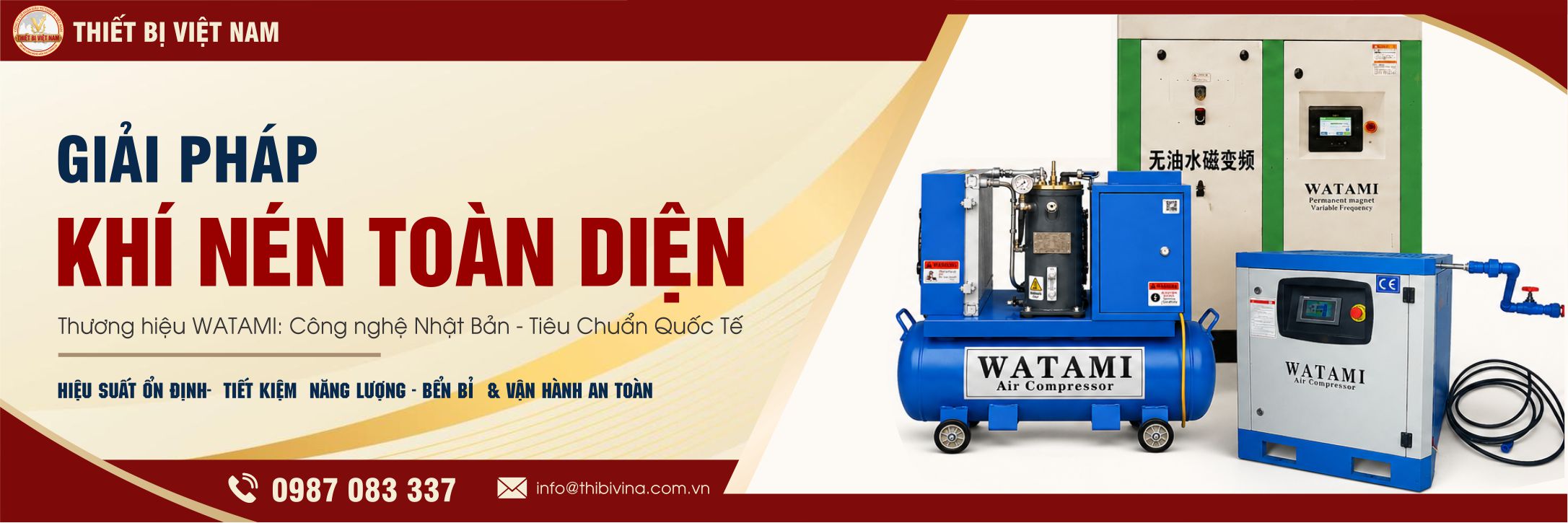 Hệ thống Máy Nén Khí Watami công nghệ Châu Âu