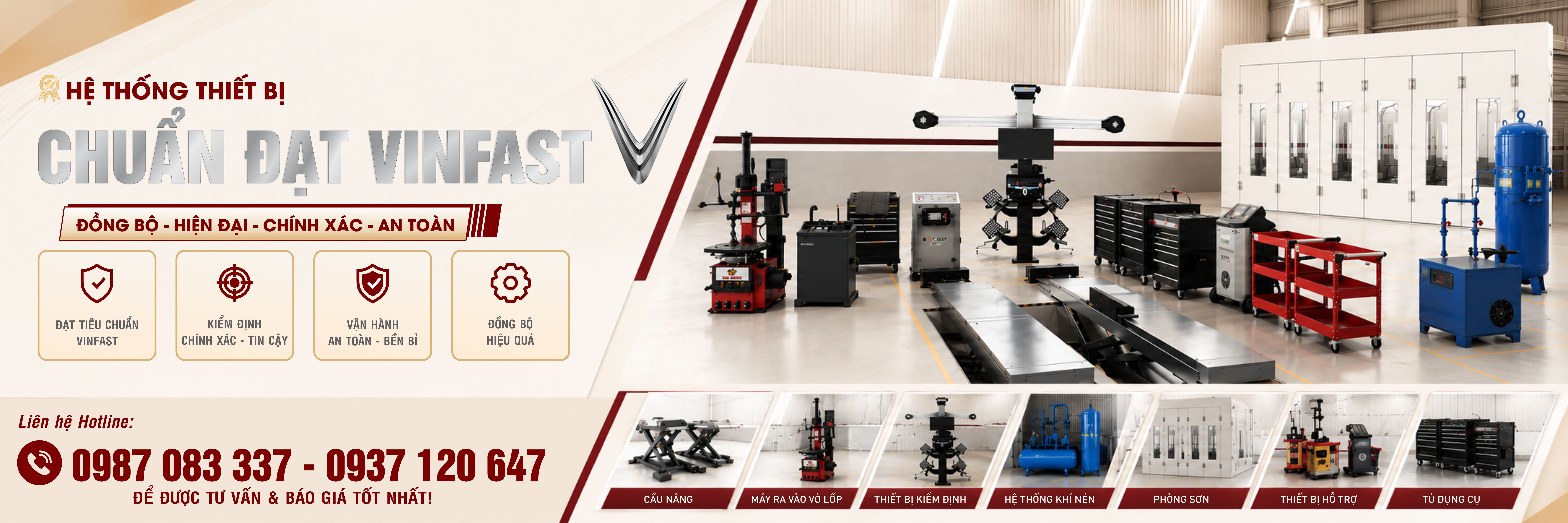Hệ Thống Thiết Bị Đạt Chuẩn Vinfast