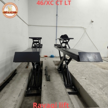 Cầu nâng cắt kéo nâng ô tô - cân chỉnh góc lái 6 tấn Ravagi lift 46/XC CTLT