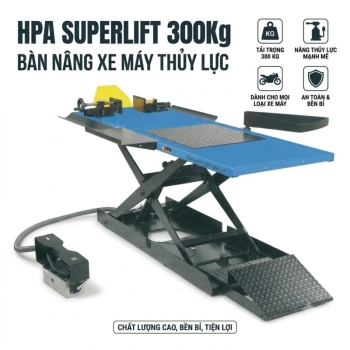 Bàn Nâng Xe Máy Thủy Lực HPA SuperLift 300Kg
