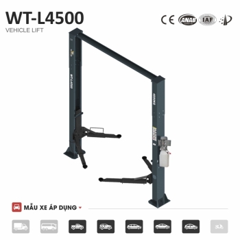 Cầu nâng 2 Trụ Watami WT-L4500 4 Tấn Cáp Trên - Grey