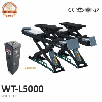 Cầu nâng cắt kéo cân chỉnh góc lái Watami WT-L5000 Grey