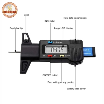 Dụng Cụ Đo Độ Sâu Hoa Lốp Hiển Thị Số TMS-1450