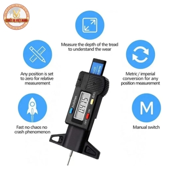 Dụng Cụ Đo Độ Sâu Hoa Lốp Hiển Thị Số TMS-1450