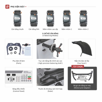 Máy Cân Mâm Xe Ô tô WATAMI WT-B01 Đỏ