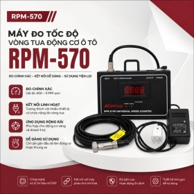Máy Đo Tốc Độ Vòng Tua Động Cơ Ô Tô RPM-570: Thiết Bị Hỗ Trợ Kiểm Tra Động Cơ Hiệu Quả