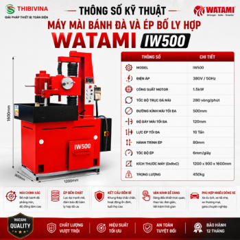Máy Mài Bánh Đà Và Ép Bố Ly Hợp WATAMI IW500