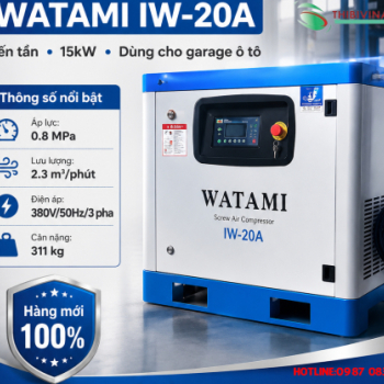 Máy Nén Khí Trục Vít Biến Tần WATAMI IW-20A 15kW