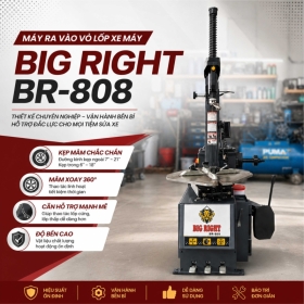 Máy Ra Vào Vỏ Lốp Xe Máy Big Right BR-808 Có Phù Hợp Cho Gara?