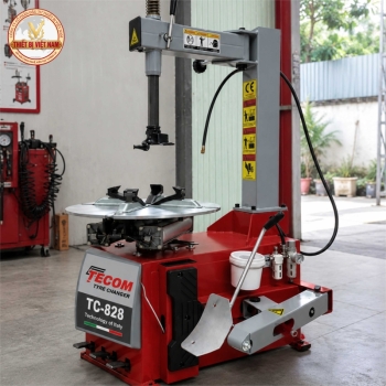 Máy Ra Vào Vỏ Lốp Xe Máy Tecom TC-828 Công Nghệ Ý