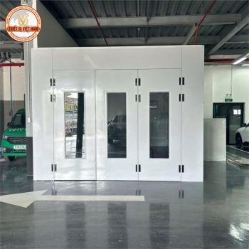 Phòng sơn ô tô tiêu chuẩn âm sàn 2 quạt 4KW W0407
