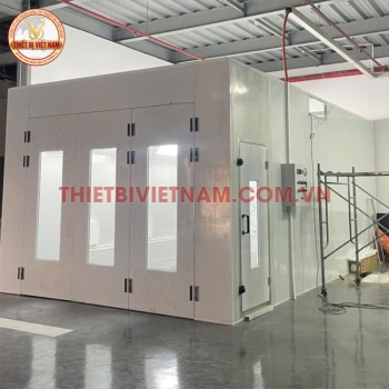 Phòng sơn ô tô tiêu chuẩn âm sàn 2 quạt 4KW W0407