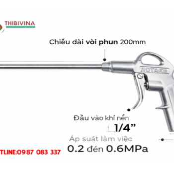 Súng thổi khí thân nhôm ROTAKE DG-10-3