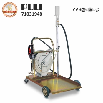 Xe Đẩy Thùng Phuy Có Trụ Bơm Nhớt Và Cuộn Dây Rulo Tự Rút PULI 71031948