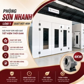 Xu Hướng Đầu Tư Phòng Sơn Nhanh Ô Tô Loại 1 Quạt Hút 4KW Không Sàn Granting